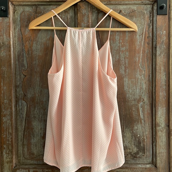 Forever 21 Halter Style Peach Polka Dot Tank Size S - Picture 4 of 9